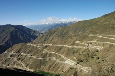 Sichuan-Tibet Autobahn, China - 